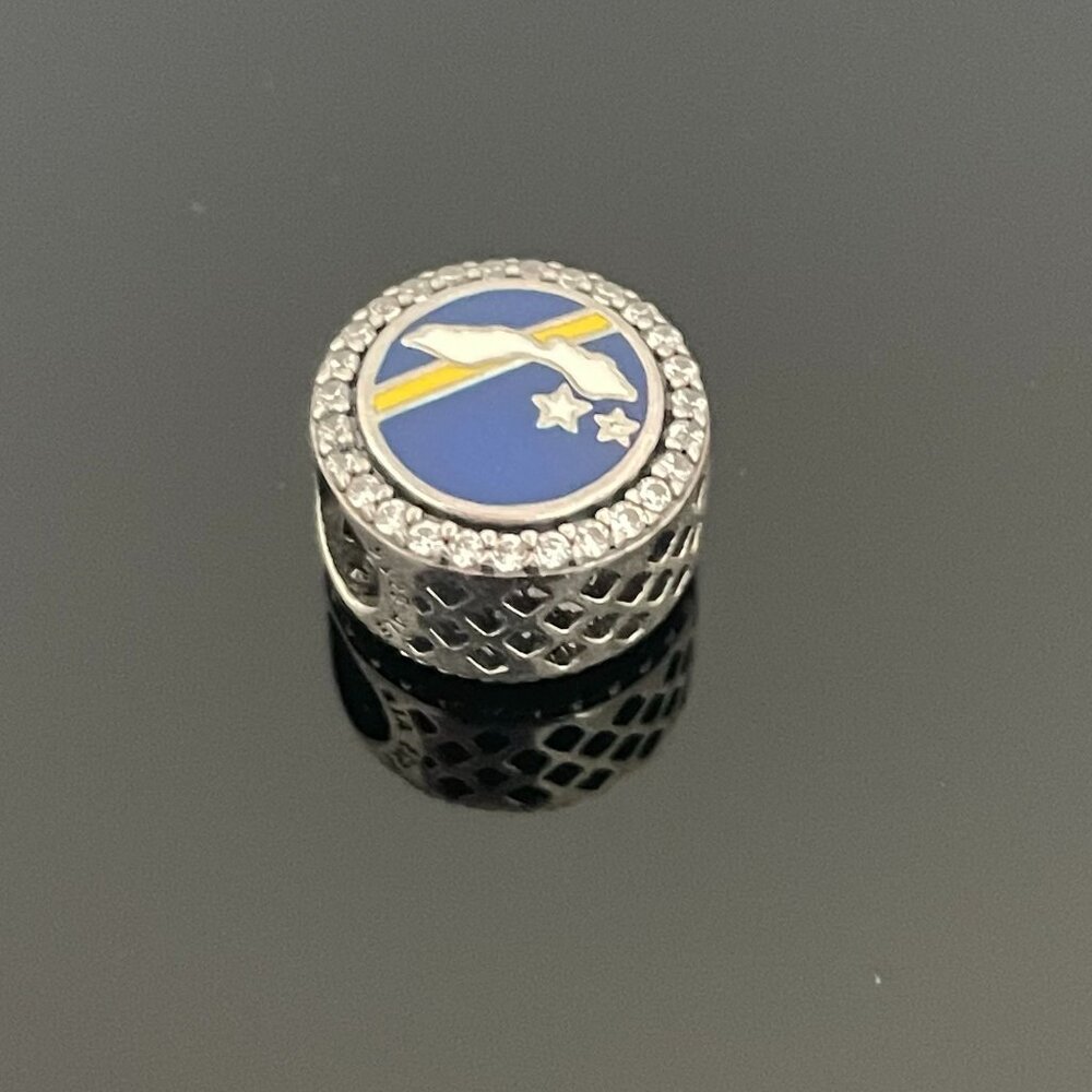 Pandora Curacao Map Charm Bracelet Jewelry